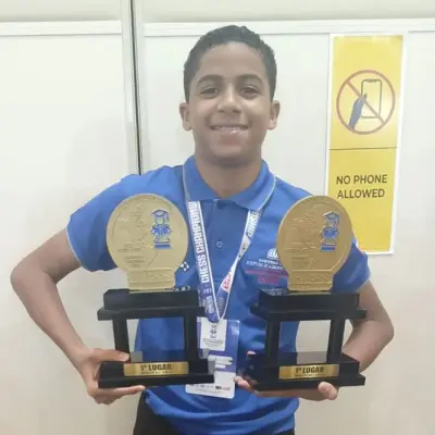 Ángel Lara irrumpe con doble oro en el Panamericano Escolar de Ajedrez en Brasil