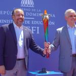La antorcha de los Juegos Centroamericanos y del Caribe llegó al Ministerio de Educación y fortalece el compromiso con Santo Domingo 2026