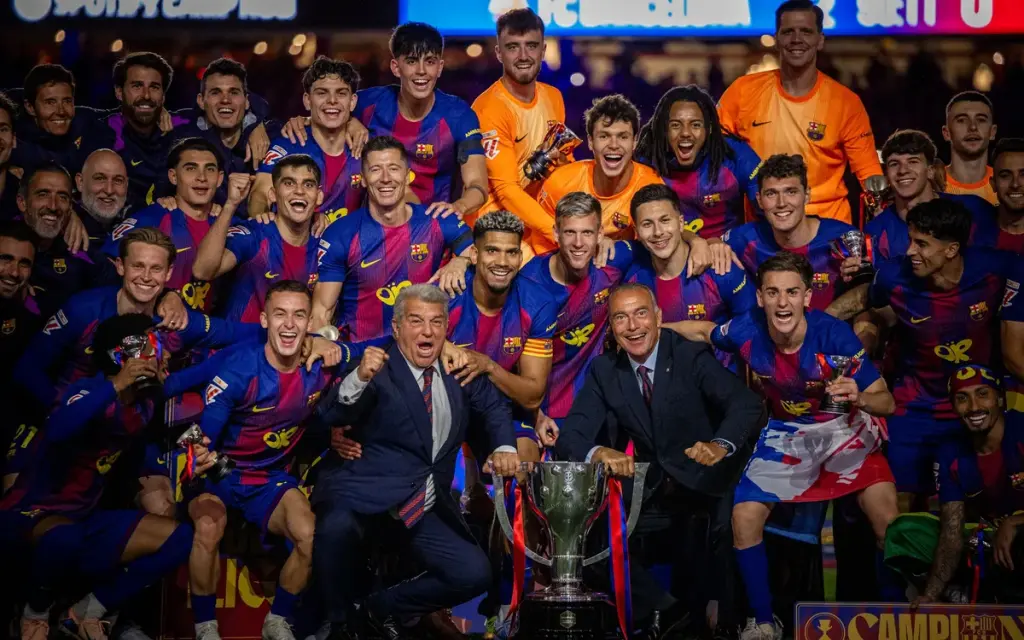 Barcelona reina otra vez en España tras conquistar La Liga ante el Real Madrid