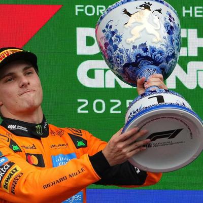 Oscar Piastri arrasa en Zandvoort y las Ferrari abandonan